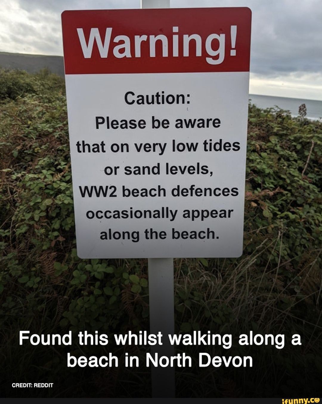 __I Warning! Caution Please be aware I that on very low tides or sand