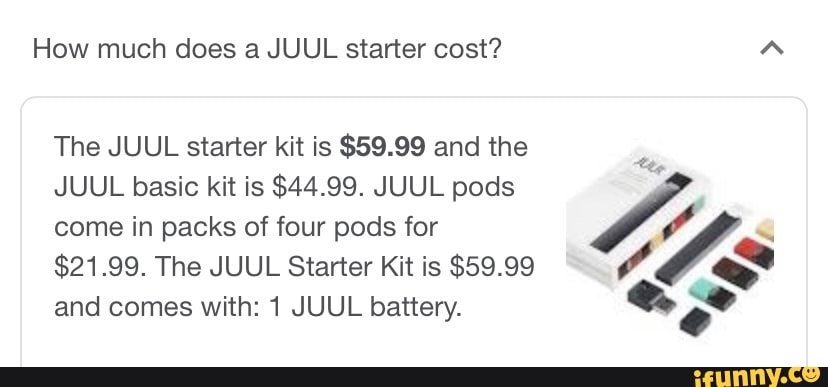 how much is elf bar vape How much does a JUUL starter cost? The JUUL starter kit is $59.99 and the  JUUL
