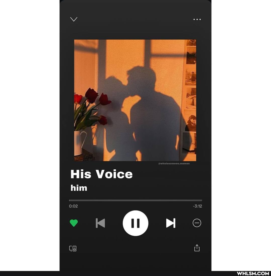 His Voice
him
me