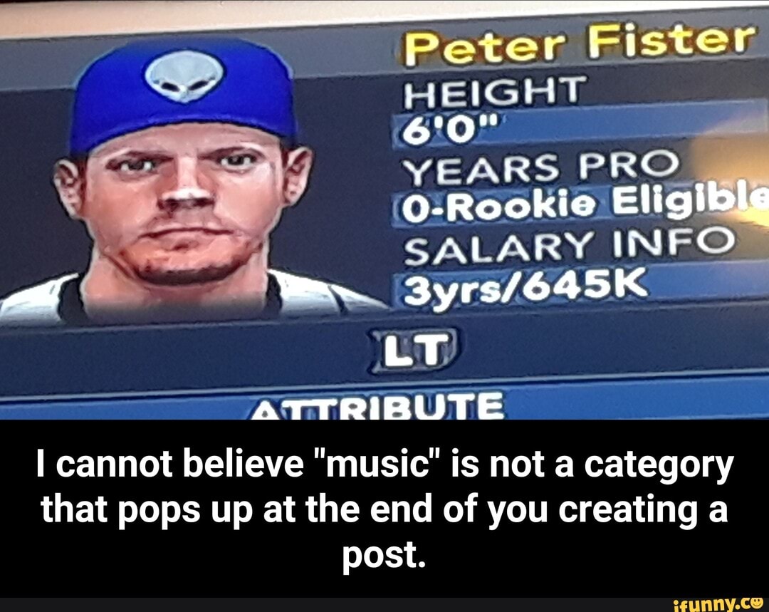 ATTRIBUTE --™
I cannot believe "music" is not a category
that pops up at the end of you creating a
post. - I cannot believe "music" is not a category that pops up at the end of you creating a post.