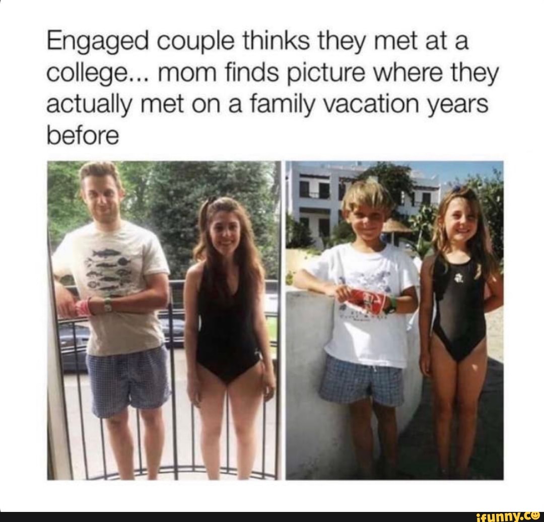 Engaged couple thinks they met at a college... mom finds picture where ...