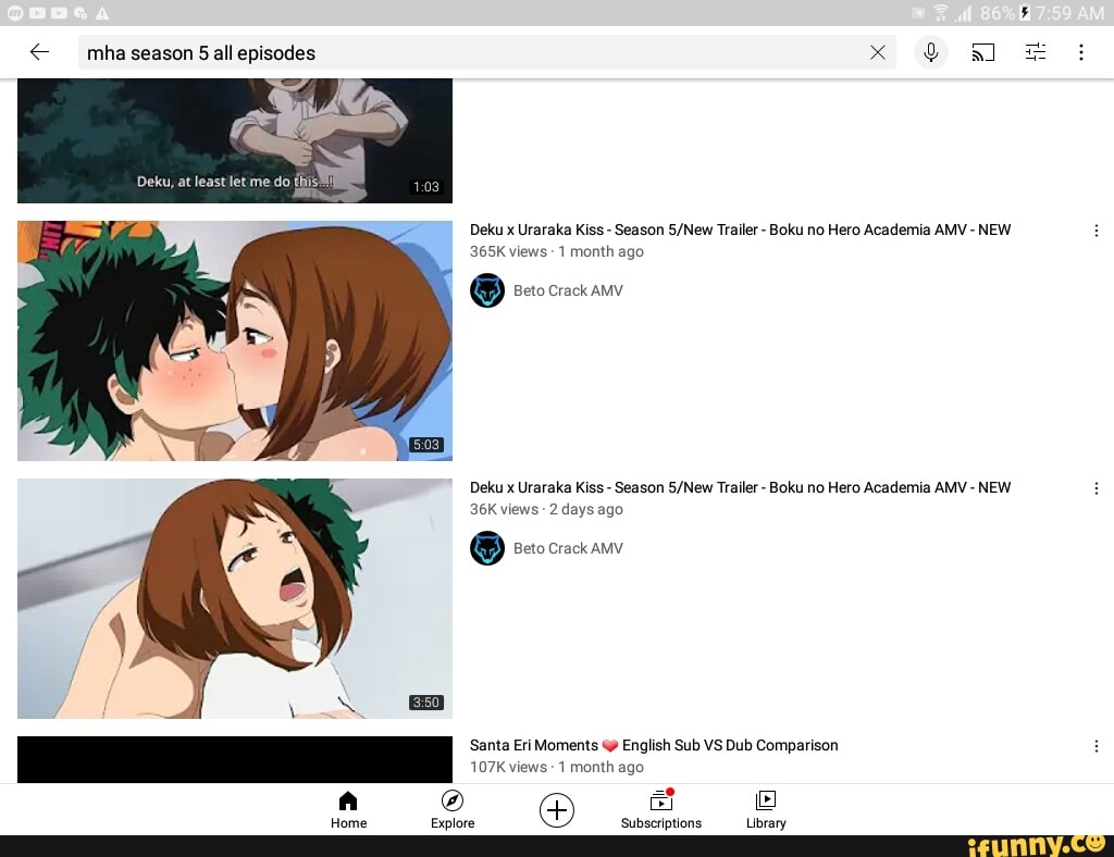 Mha season 5 all episodes Deku, at least let me do x @ Deku x Uraraka Kiss -