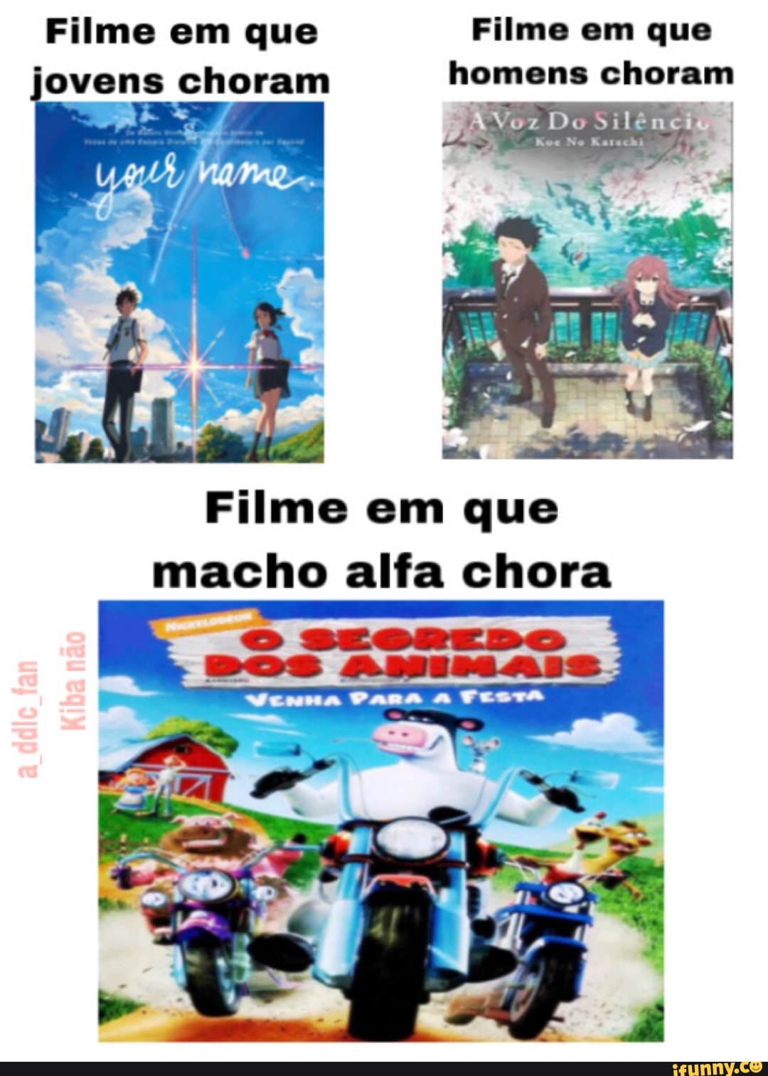 Filme em que Filme em que
choram homens choram
Filme em que
macho alfa chora