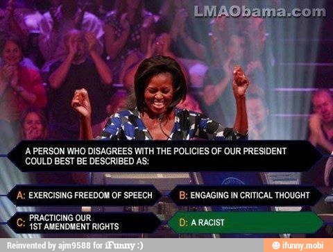w es
A PERSON WHO DISAGREES WITH THE POLICIES OF
OUR
PRESIDENT
COULD BEST BE DESCRIBED AS: