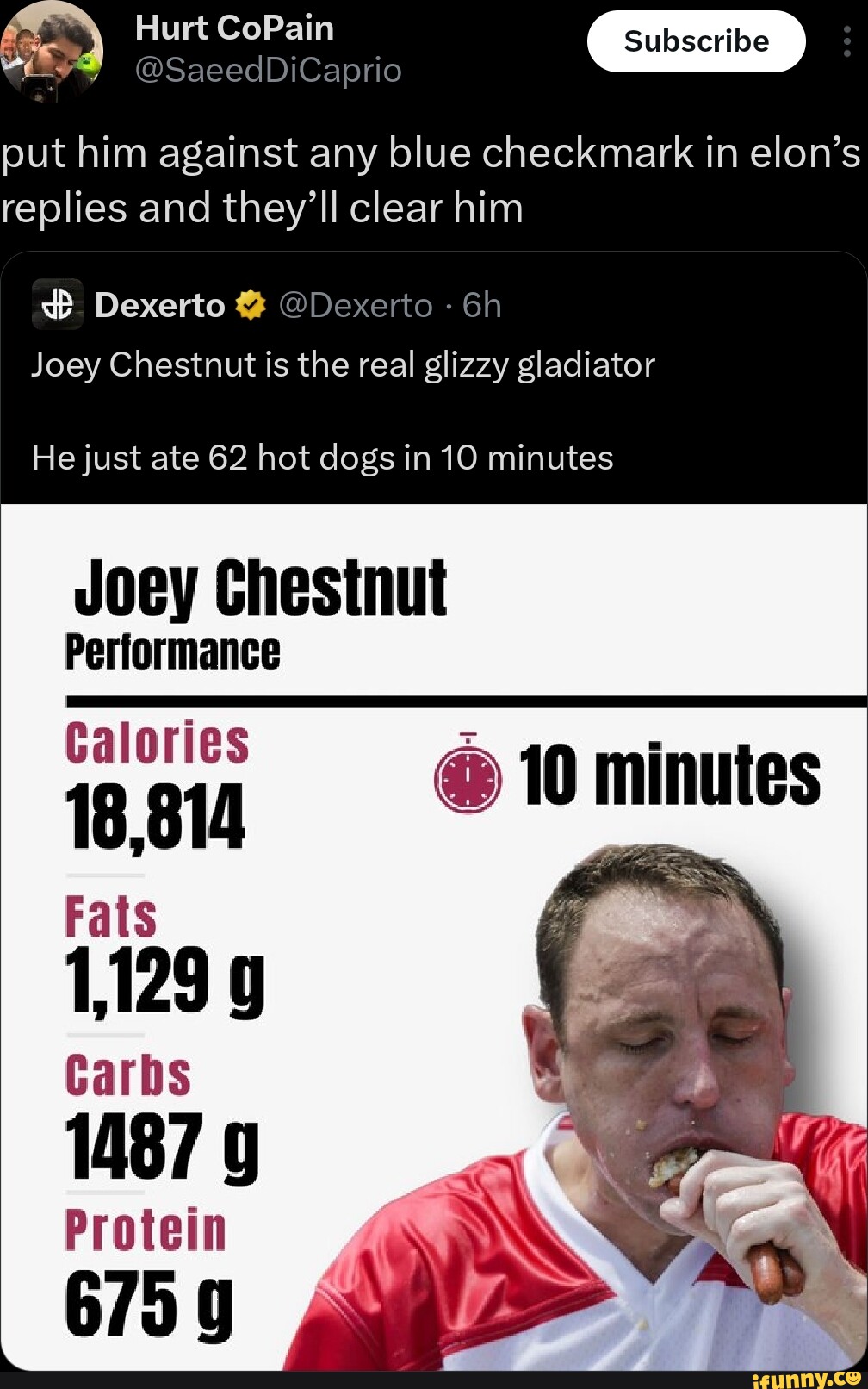 Put him against any blue checkmark in elon's replies and they'll clear