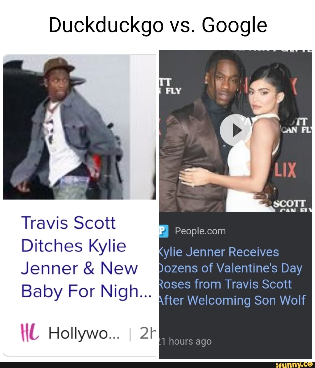 Duckduckgo vs. Google Travis Scott Ditches Kylie Jenner & New Baby For