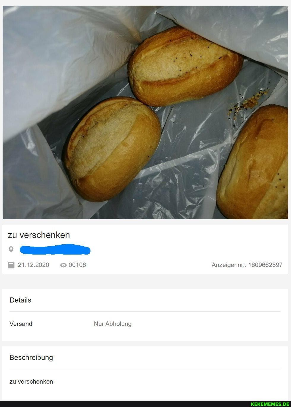 zu verschenken
21.12.2020 00106 Anzeigennr.: 1609662897
Details
Versand Nur Abholung
Beschreibung
zu verschenken.