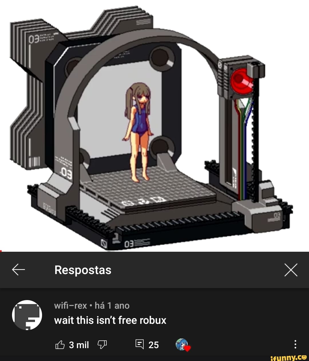 Respostas
wifi-rex ha 1 ano wait this isn't free robux
3mil
25