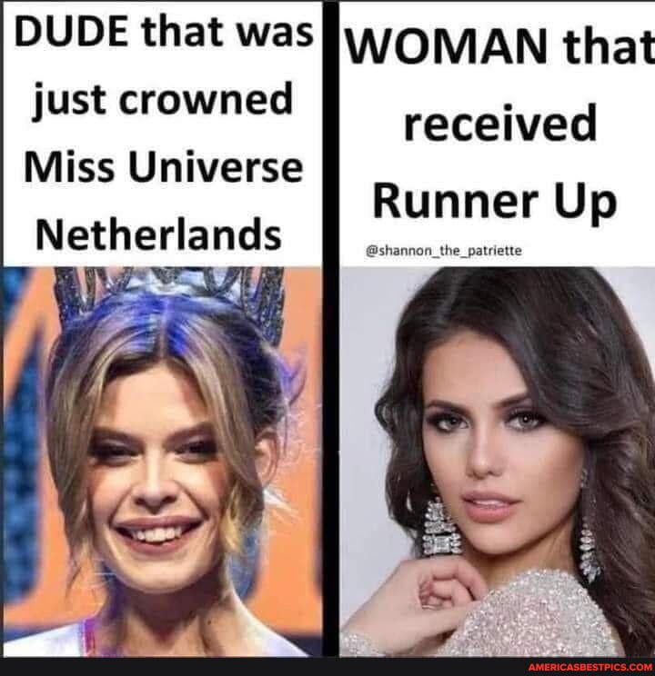 DUDE that was WOMAN that just crowned Miss Universe Netherlands (ge