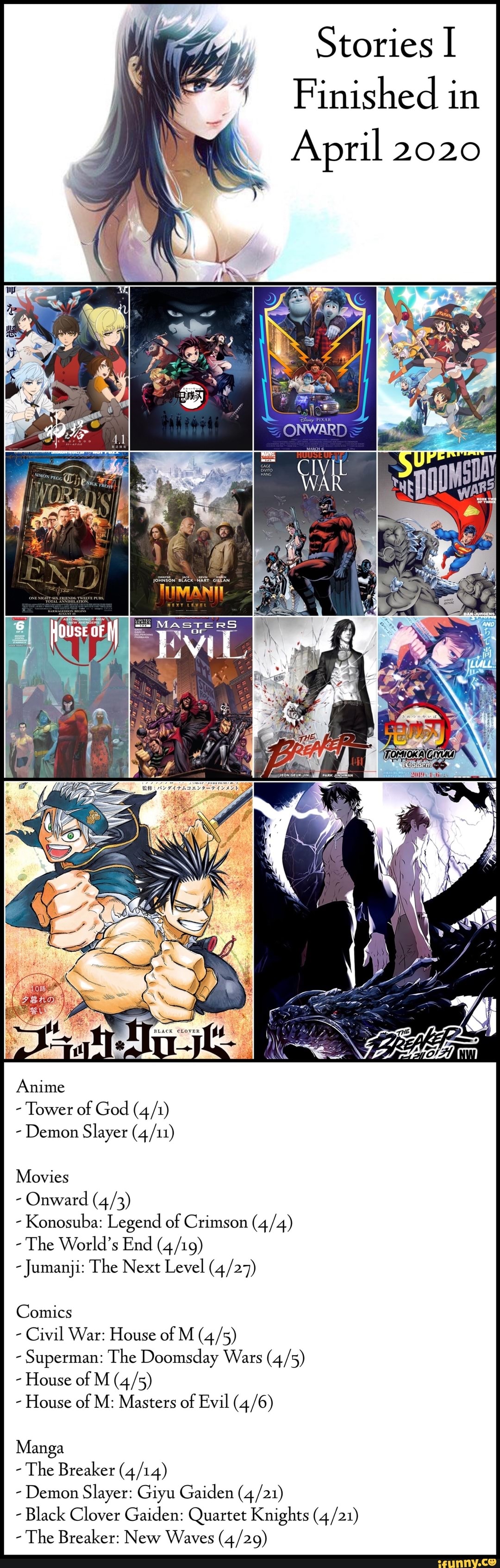Stories I
Finished in
April 2020