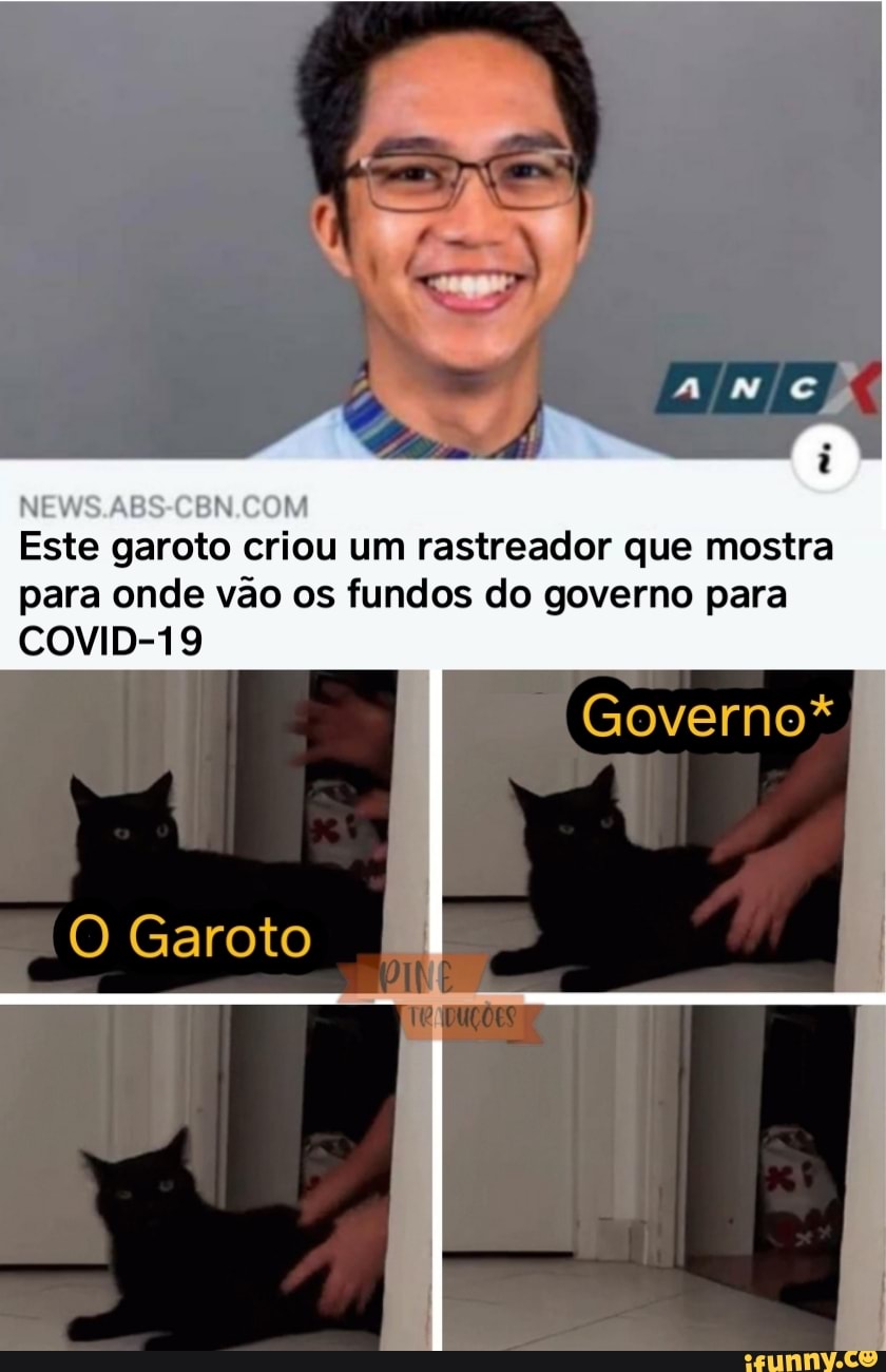 NEWS ABS CON COM
Este garoto criou um rastreador que mostra para onde vão os fundos do governo para
COVID-19
Garoto
Governo*