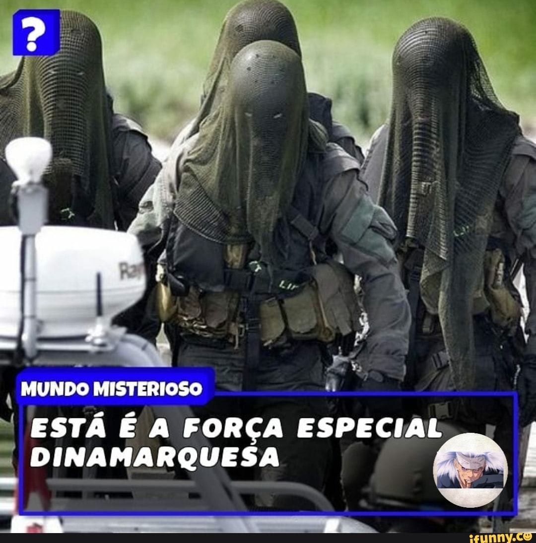 MUNDO MISTERIOSO
ESTÁ É A FORÇA ESPECIAL DINAMARQUESA
ira "