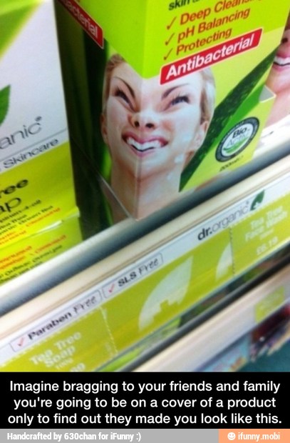 Imagine bragging to your friends and family
you're going to be on a cover of a product
only to find out they made you look like this. - Imagine bragging to your friends and family you're going to be on a cover of a product only to find out they made you look like this.