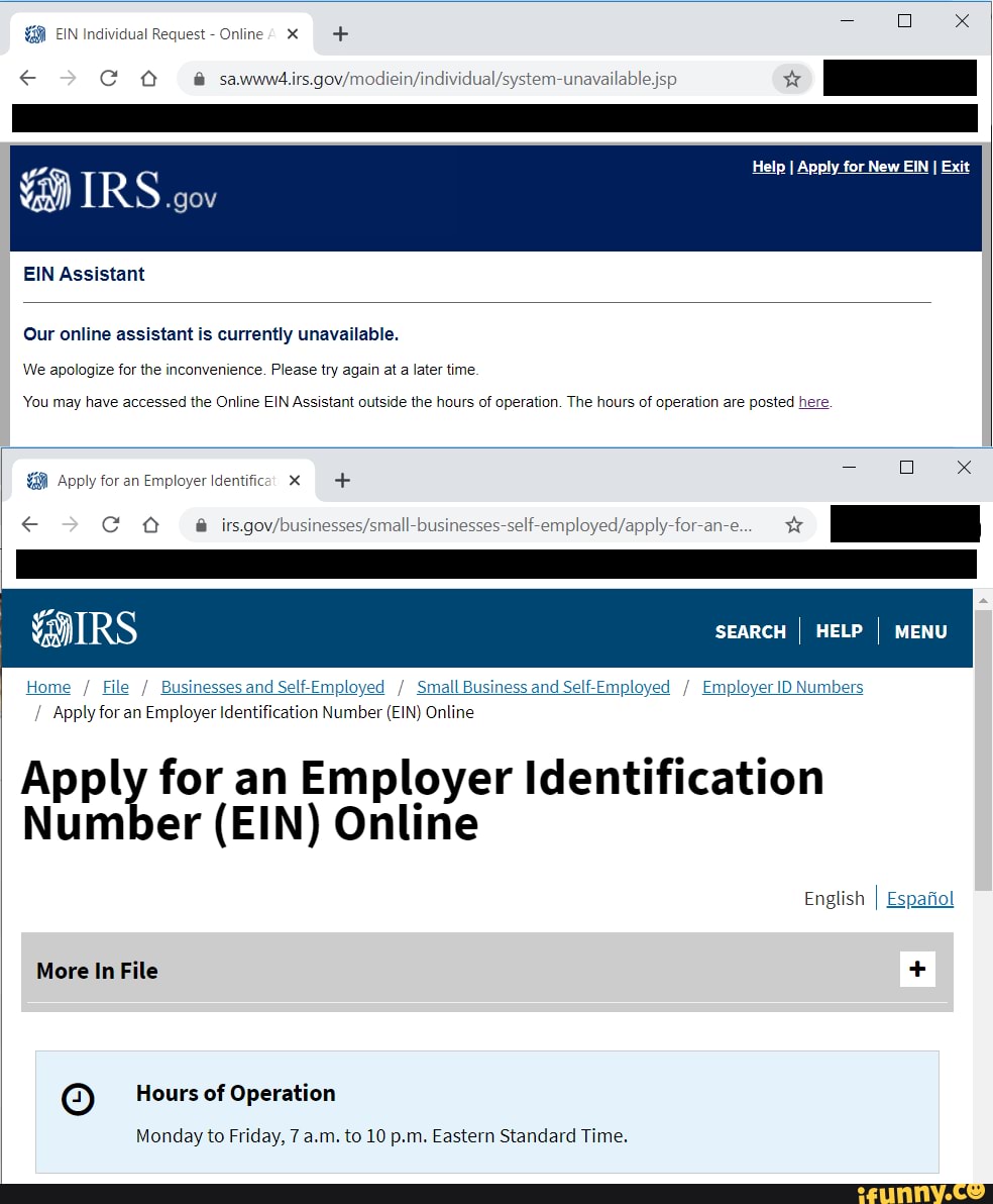 Irs Ein Assistant