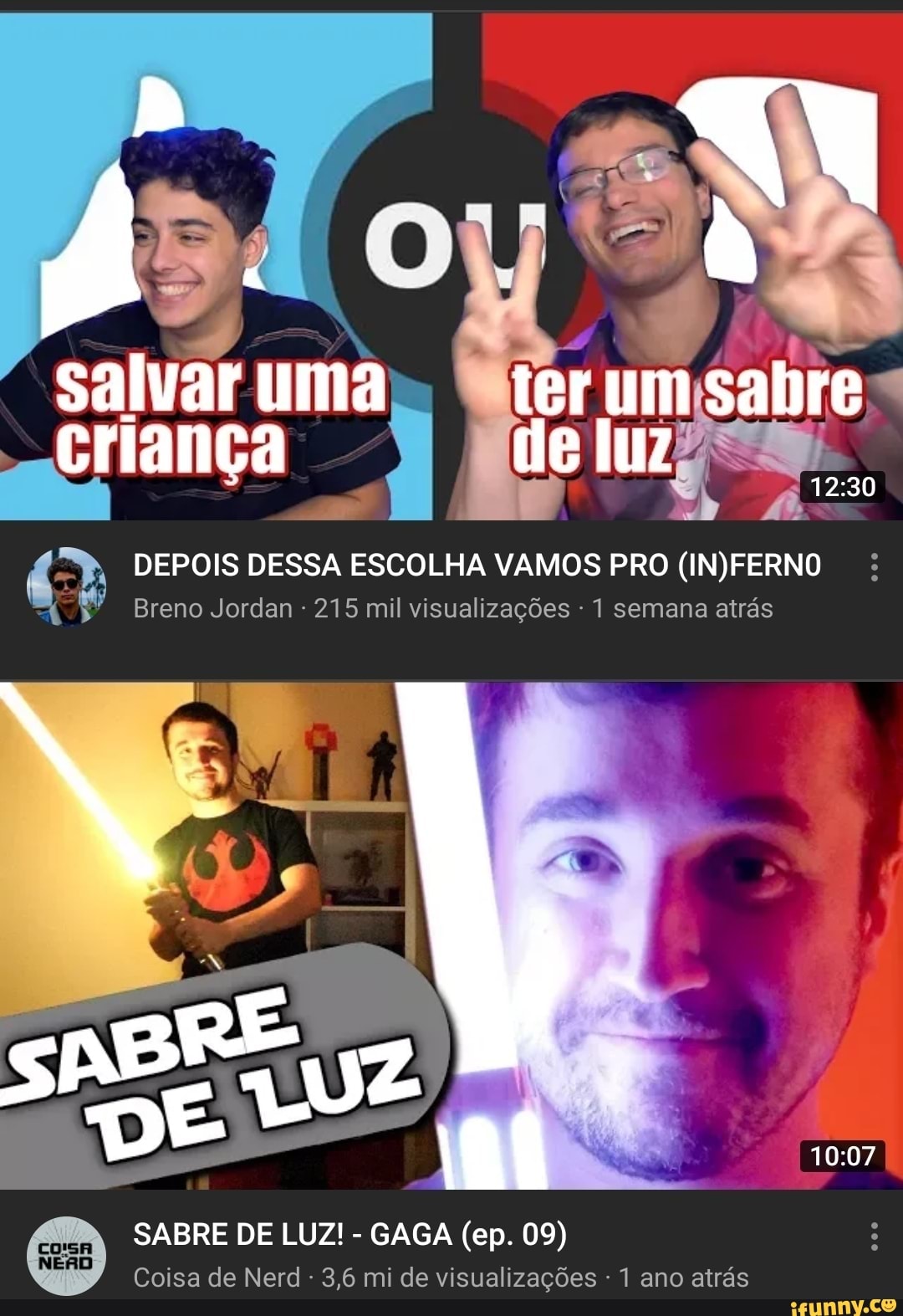 quo
Ri
Me
ps
DEPOIS DESSA ESCOLHA VAMOS PRO (IN)FERNO
Breno Jordan 215 mil visualizações 1 semana atrás
Coisa de Nerd 3,6 mi de visualizações 1 ano atrás