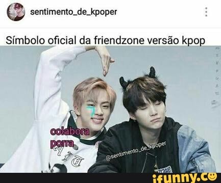 Símbolo oficial da friendzone versão kpop
