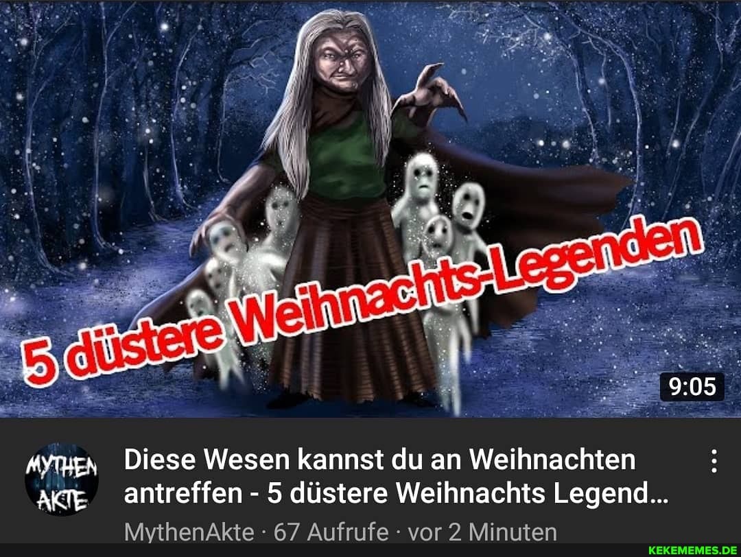 Diese Wesen kannst du an Weihnachten antreffen - 5 düstere Weihnachts Legend...
MyvthenAkte 67 Aufrufe vor 2 Minuten