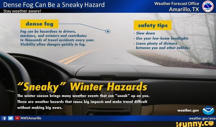 Dense Fog Can Be a Sneaky Hazard Stay weather aware! Weather Forecast ...