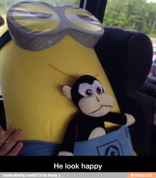 He look happy - He look happy