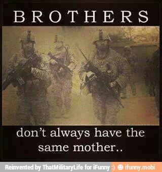 BROTHERS
don't always have the
same
mother..