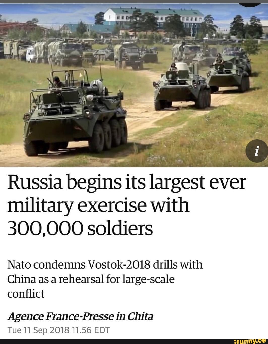 Russia Begins Its Largest Ever Military Exercise With 300,000 Soldiers ...