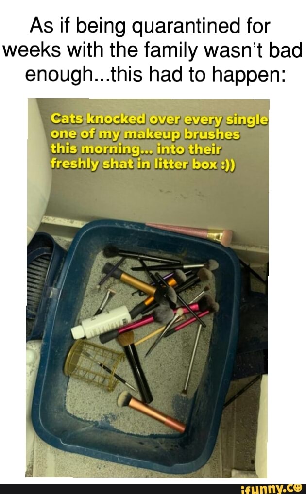 As if being quarantined for weeks with the family wasn't bad enough