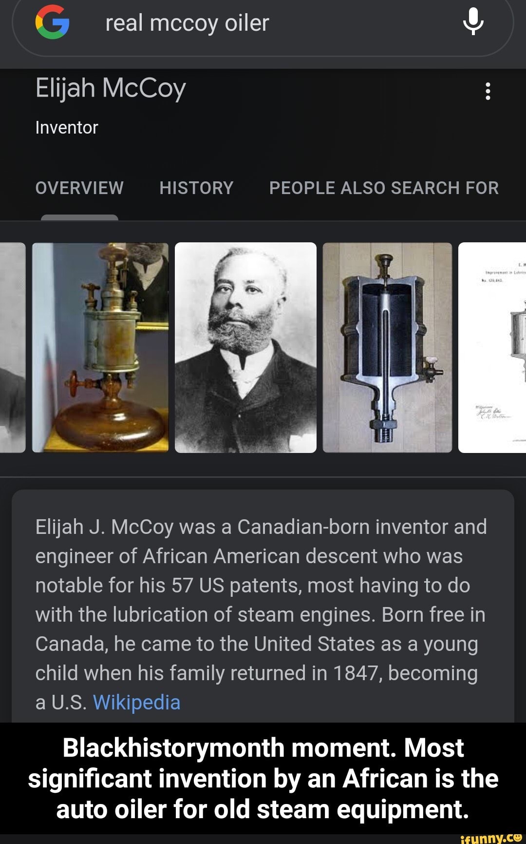 Real Mccoy Oiler Elijah Mccoy Inventor Overview History People Also Search For Ll Elijah J 5727