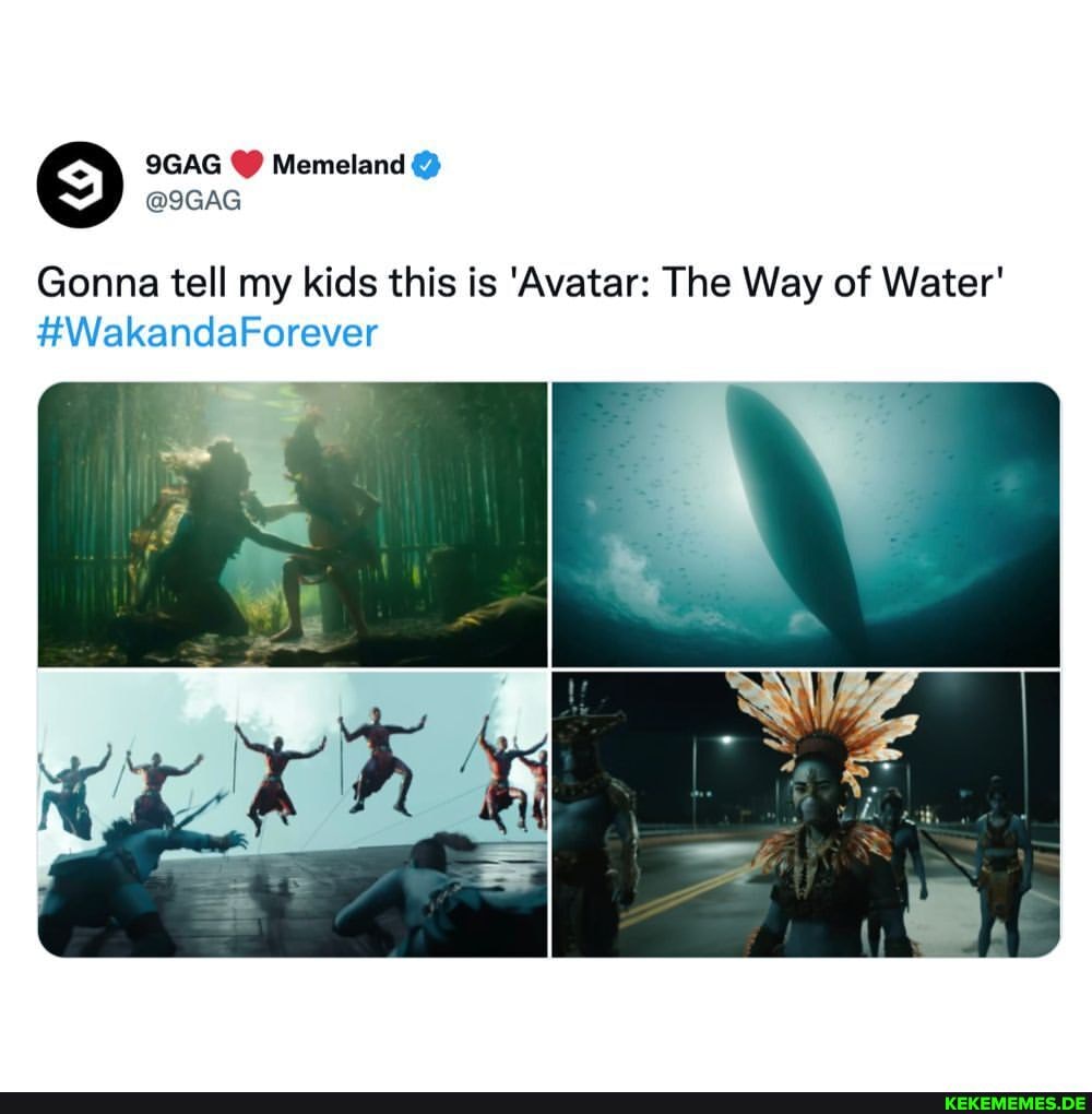 Wemeland Gonna tell my kids this is 'Avatar: The Way of Water' #WakandaForever