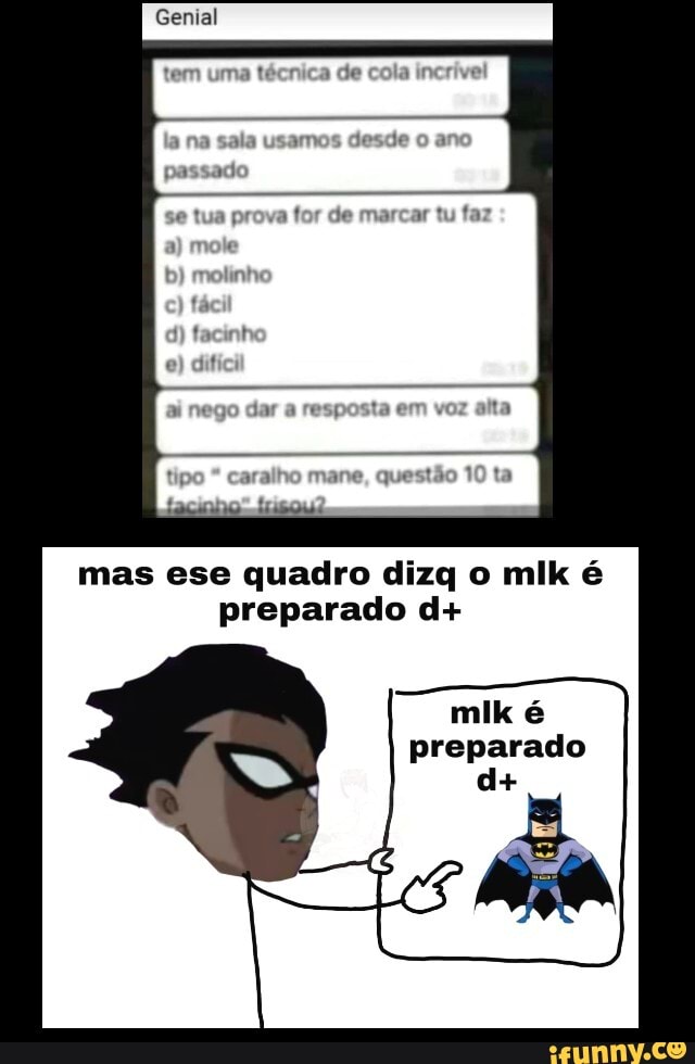 mas ese quadro dizq o mlk é
preparado