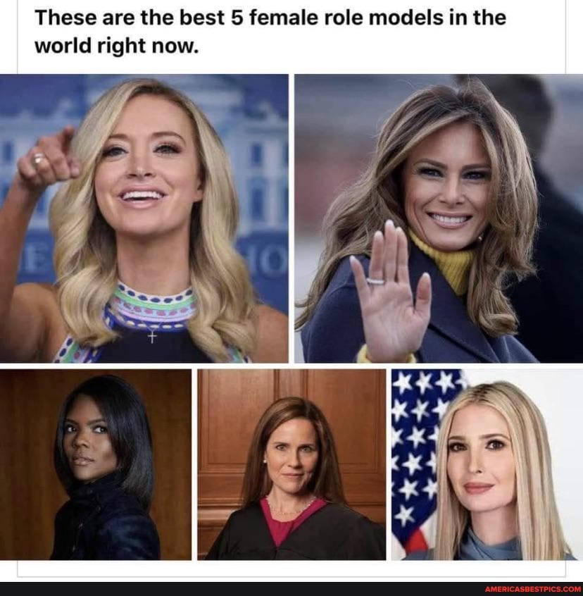 These are the best 5 female role models in the world right now.