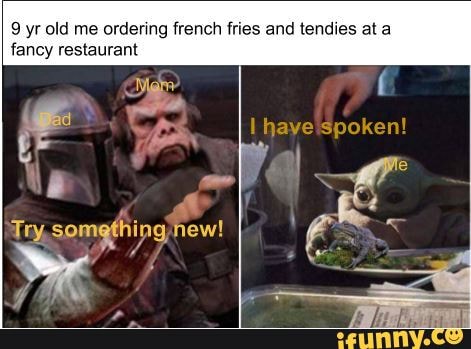12 Baby Yoda Memes Chicken Tendies Factory Memes