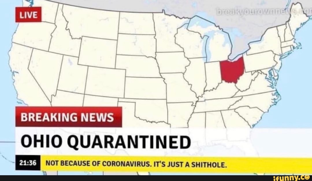 I r Sia a UT BREAKING NEWS OHIO QUARANTINED 2136 I NOT