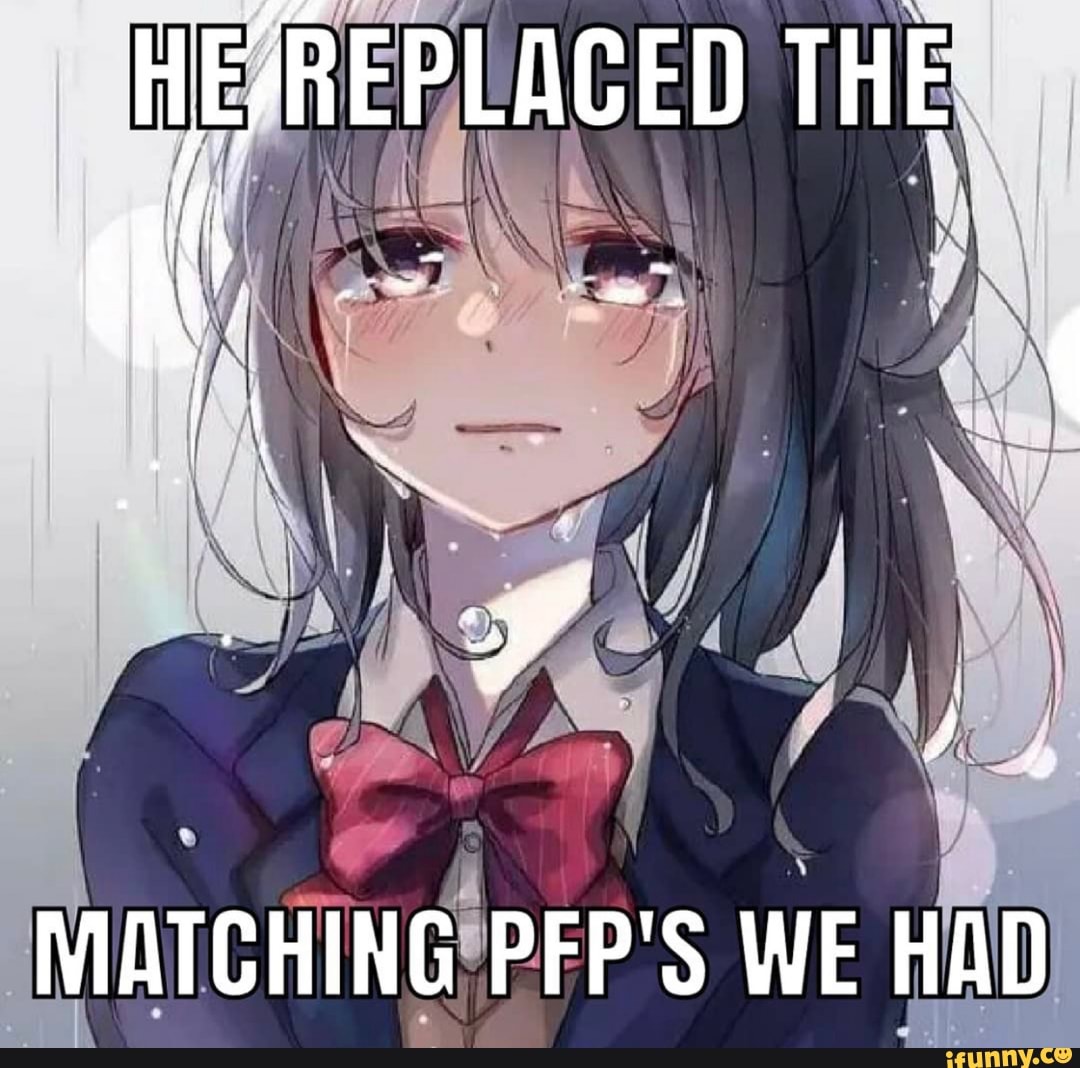 HEAREPLACED THE
MATCHING PFP'S WE HAD