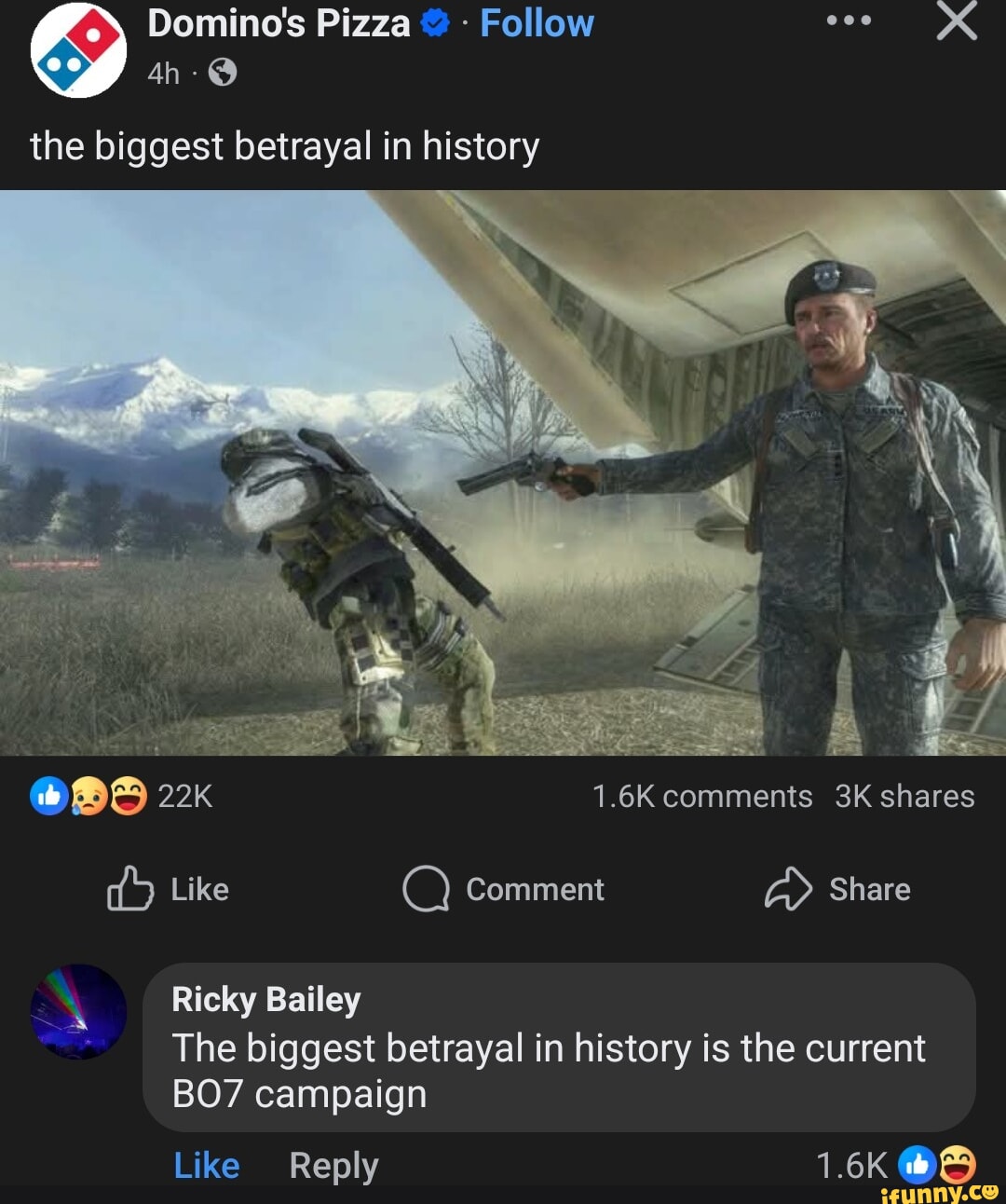 Domino's Pizza Follow the biggest betrayal in history 1.6K comments