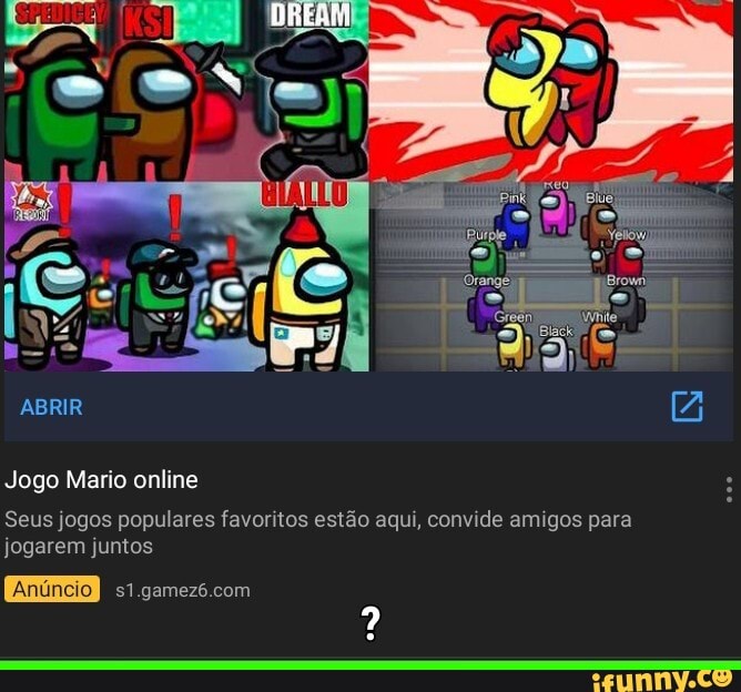 Jogo Mario online
(2
Seus jogos populares favoritos estão aqui, convide amigos para jogarem juntos
gamezo com