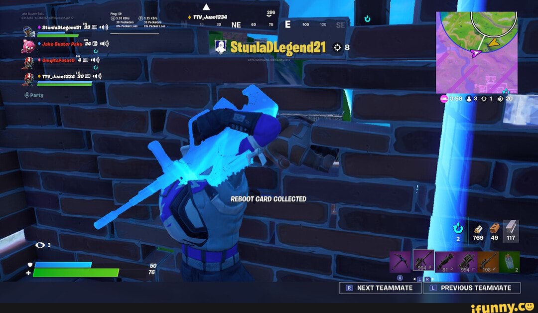 Juant234 pse om,
Stunlalegend21
\ $301
@Party
NEXT TEAMMATE
PREVIOUS TEAMMATE