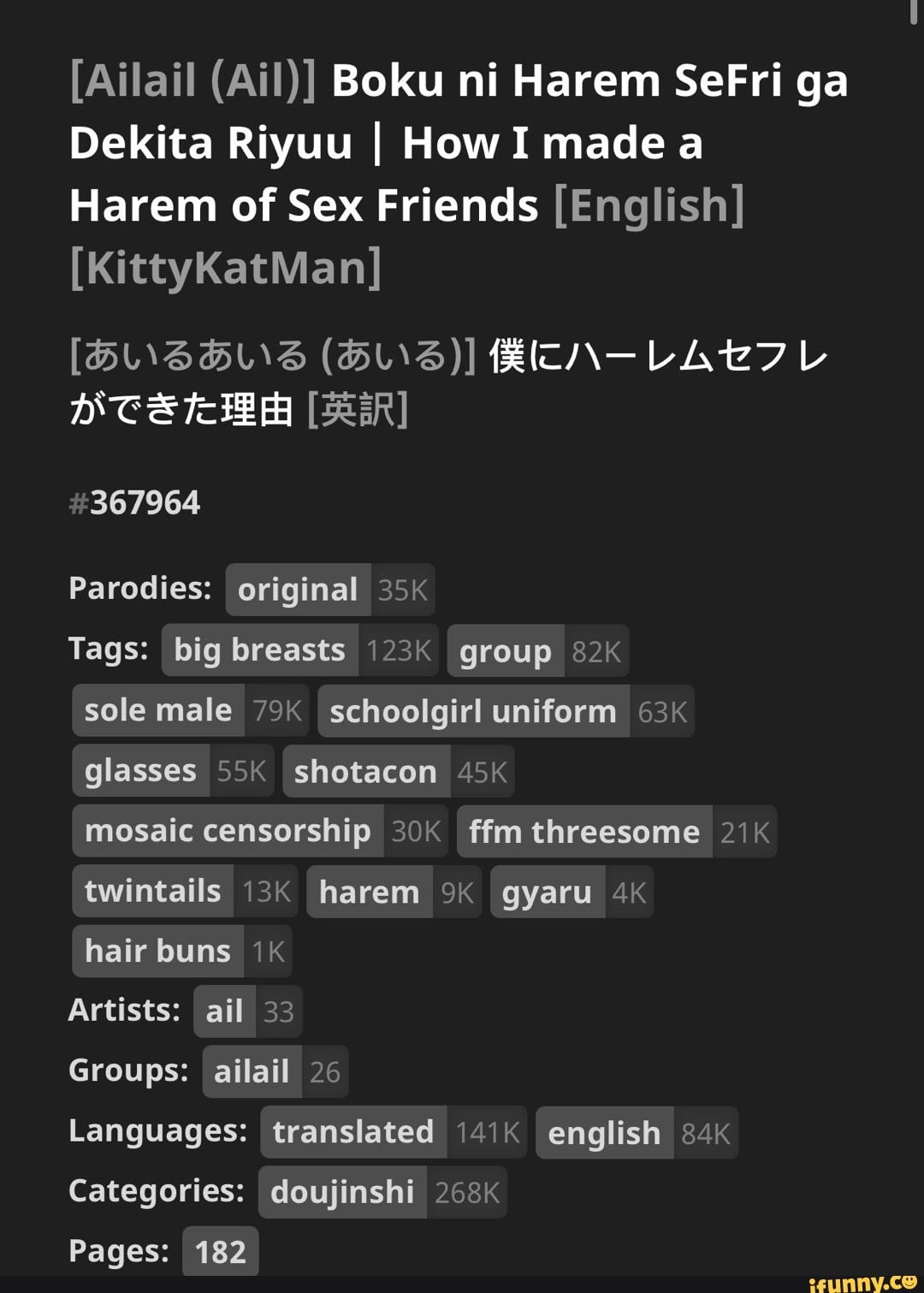 Ailail (Ail)] Boku ni Harem SeFri ga Dekita Riyuu I How I made a Harem