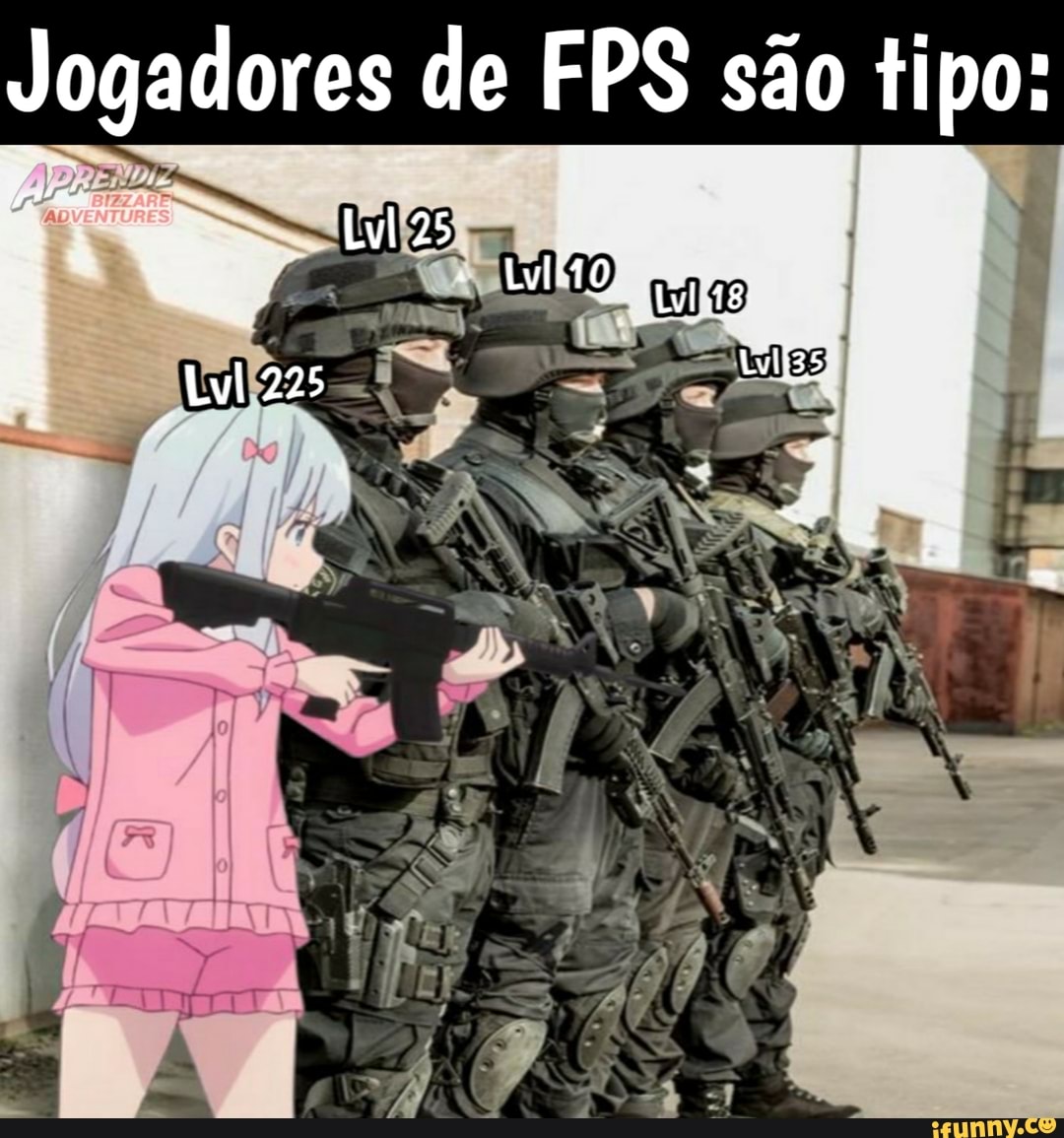 Jogadores de FPS são tipo:
225