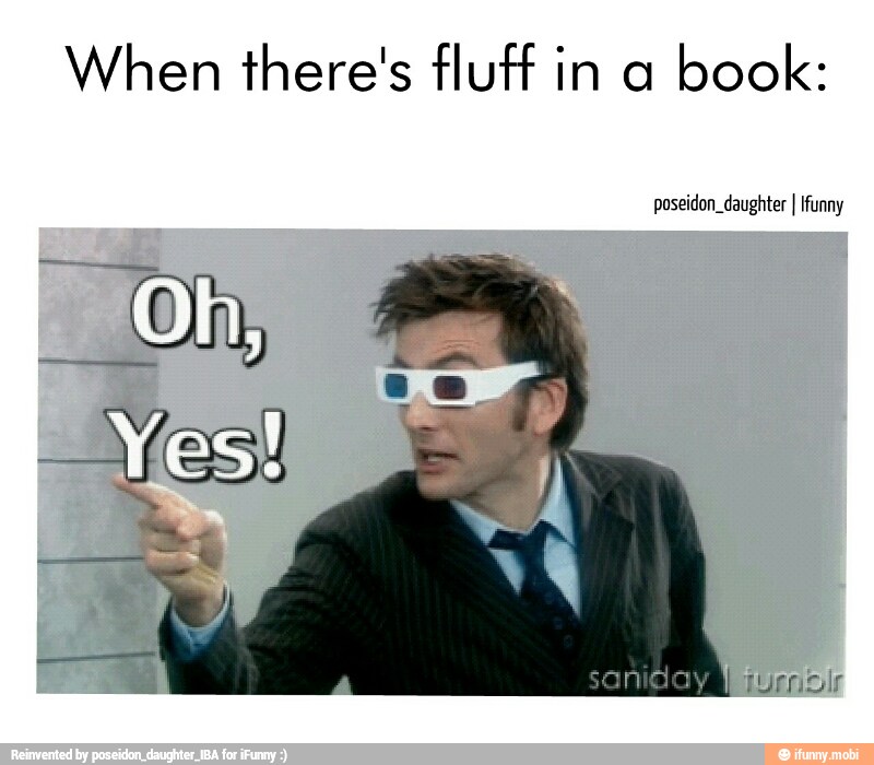 When there's fluff in a
book: