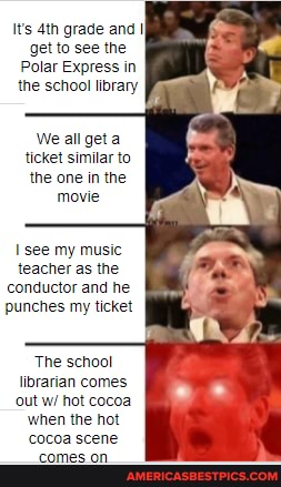 It S Grade And Get To See The Polar Express In The School Library We All Get