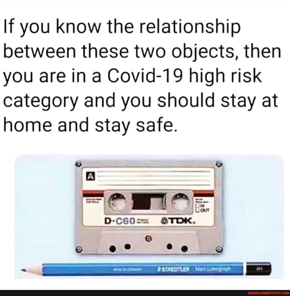 If you know the relationship between these two objects, then you are in a Covid-19 high risk category and you should stay at home and stay safe.
te