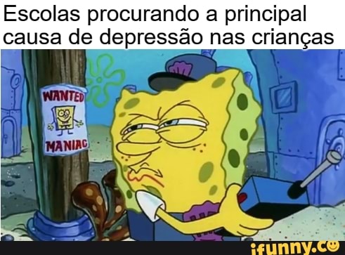 Escolas procurando a principal
causa de depressão nas crianças