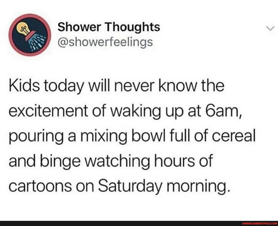 Kids today will never know the excitement of waking up at Gam, pouring a mixing bowl full of cereal and binge watching hours of cartoons on Saturday morning.