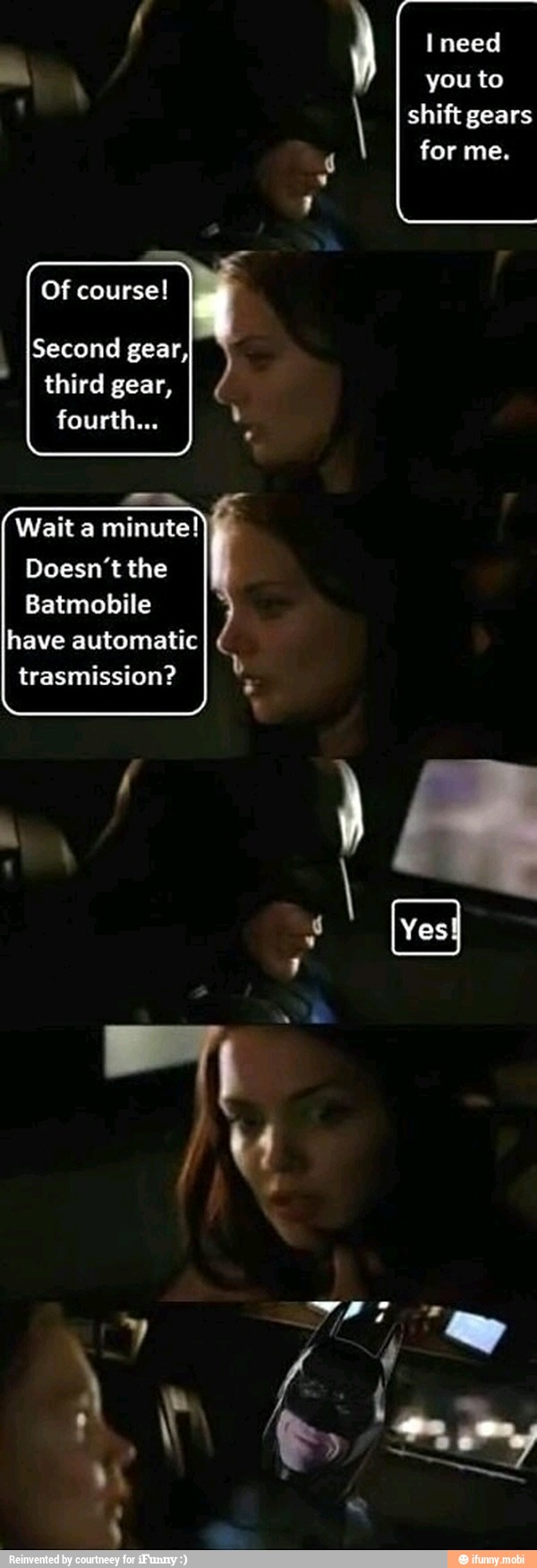 Wait a minute!
Batmobile
have automatic