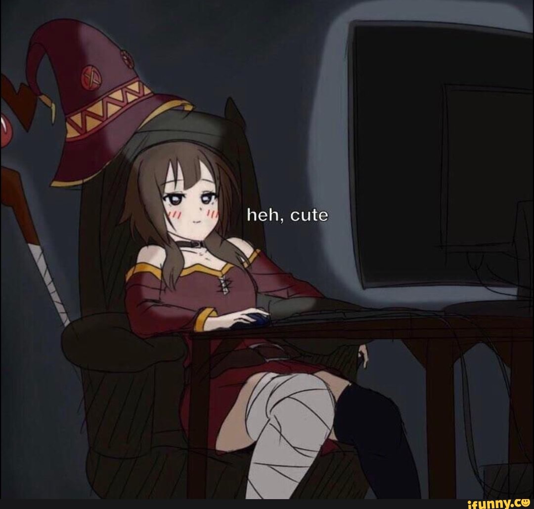 heh, cute, memesdecomentario, konosuba, megumin