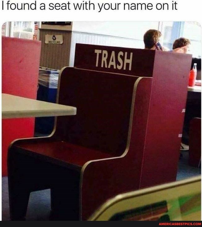 I found a seat with your name on it