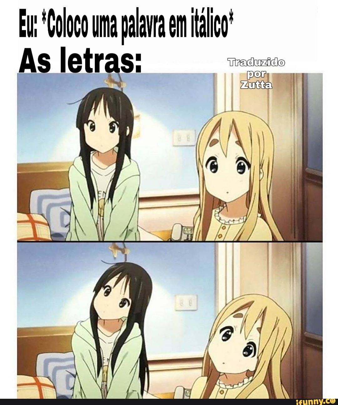 Ee oloeo uma plata em
As letras:
Fã
"im