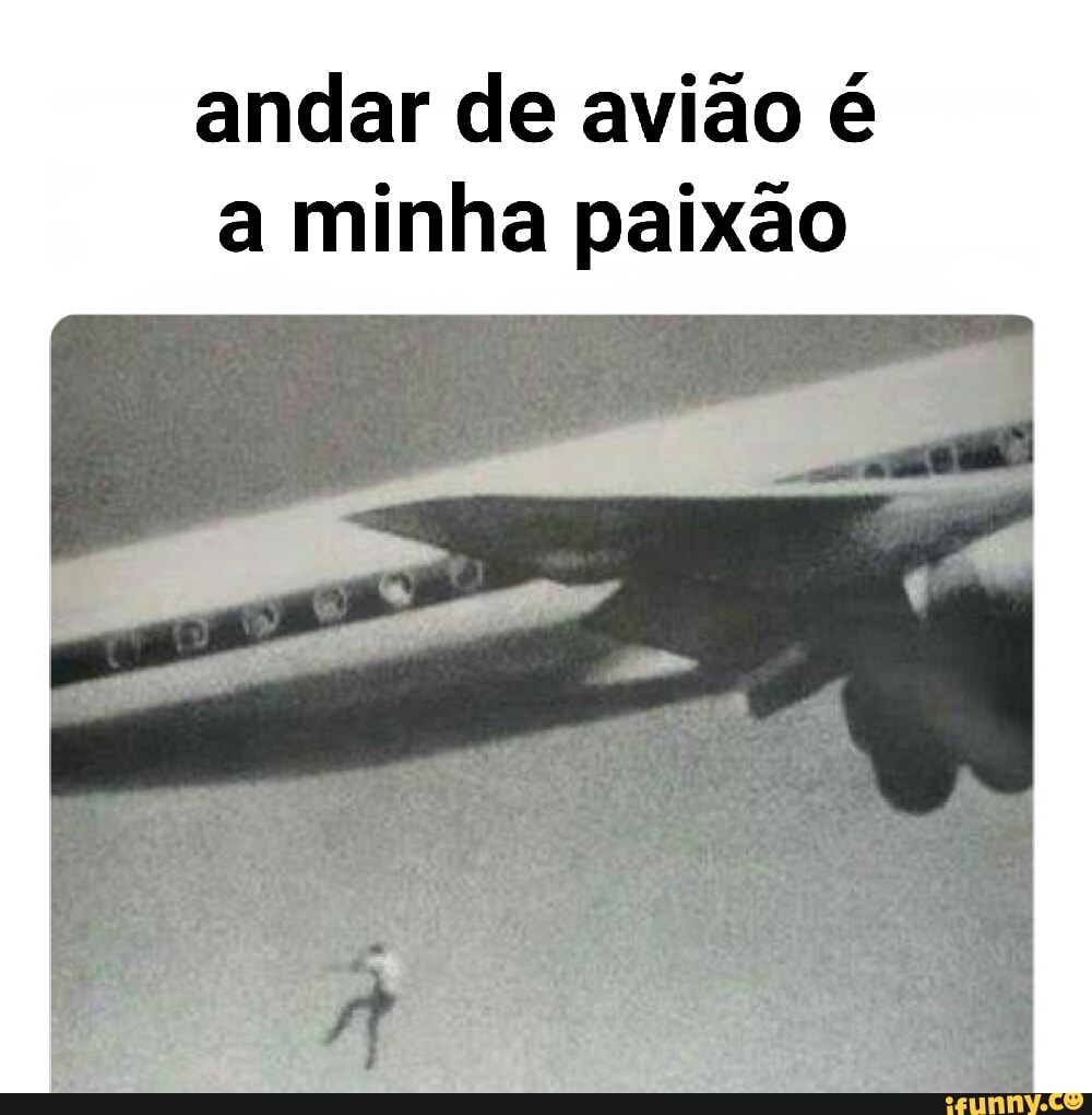 andar de avião é a minha paixão