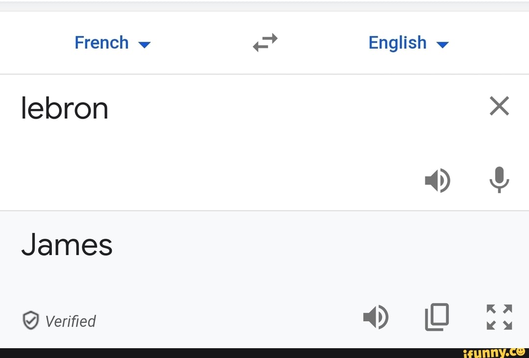 French English w lebron
James
Verified