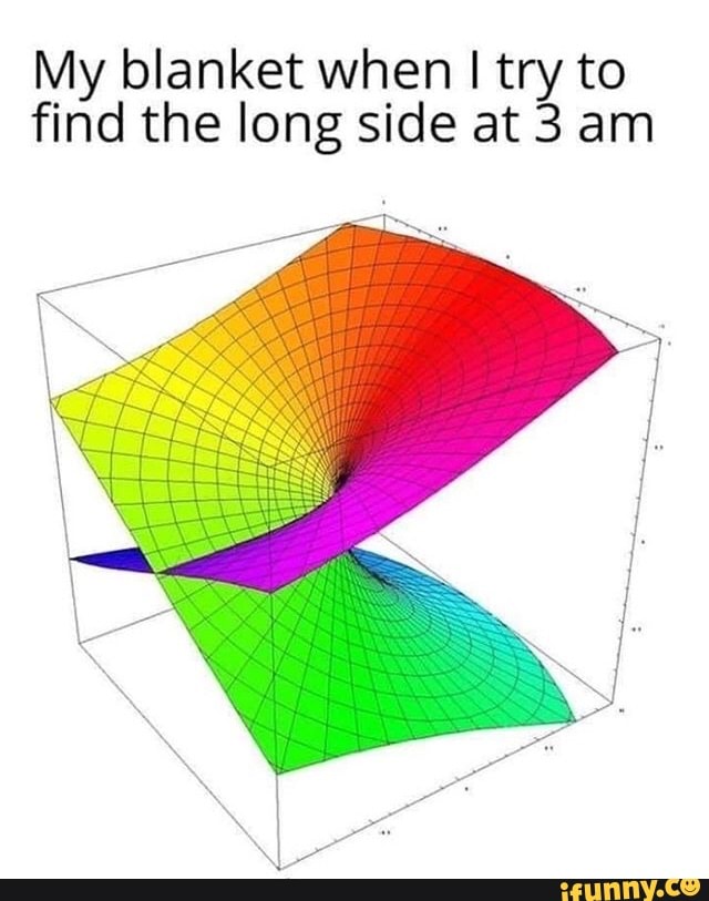 My blanket when I try to find the long side at 3 am